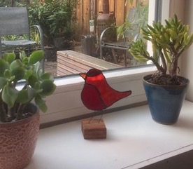 vogeltje van glas